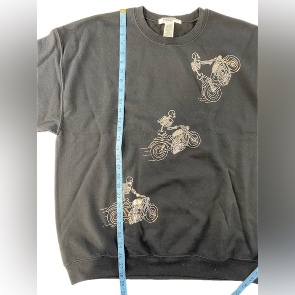 Project Social T Skeleton Motorcycle Sweatshirt - Picture 6 of 8